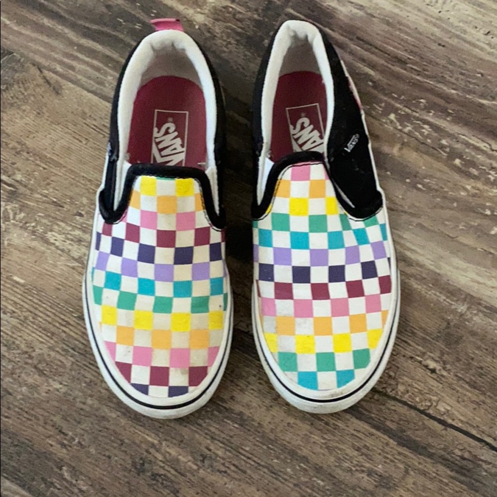 Girls Vans size 1 Gentle Worn